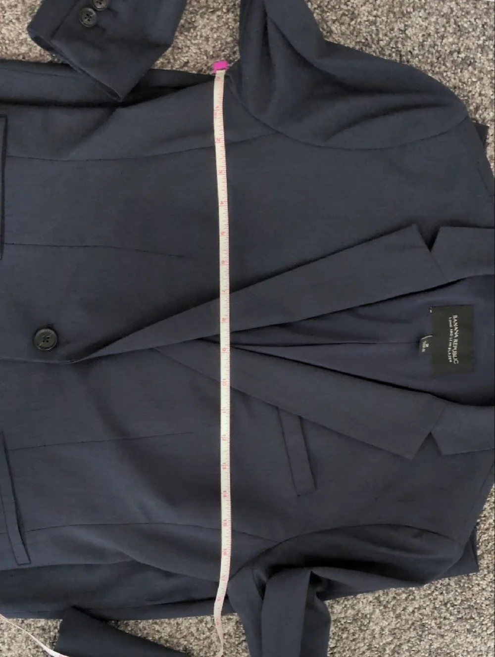 Banana Republic Women's Dark Navy Blazer (2) and Pant (4) Set (50% Wool)